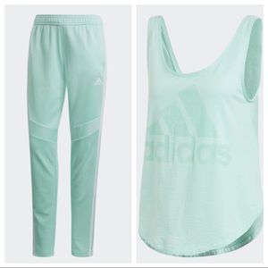 Adidas fit Tank and Bottoms Set NWT